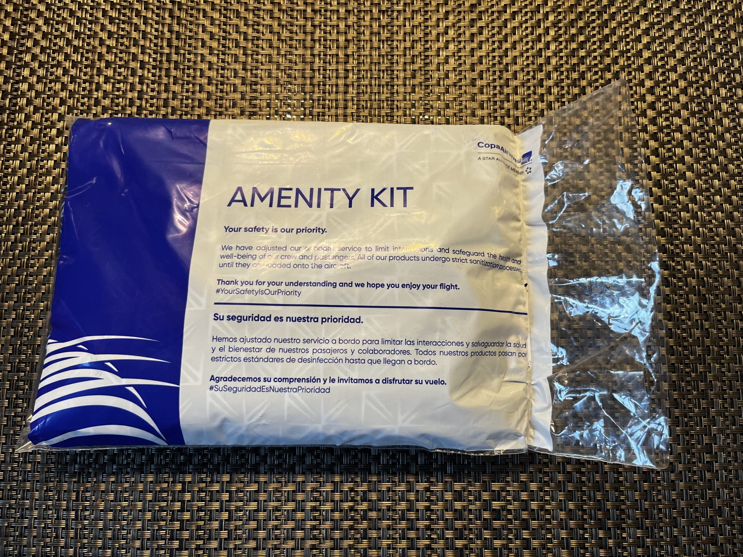 Copa Airlines Business Class Amenity Kit