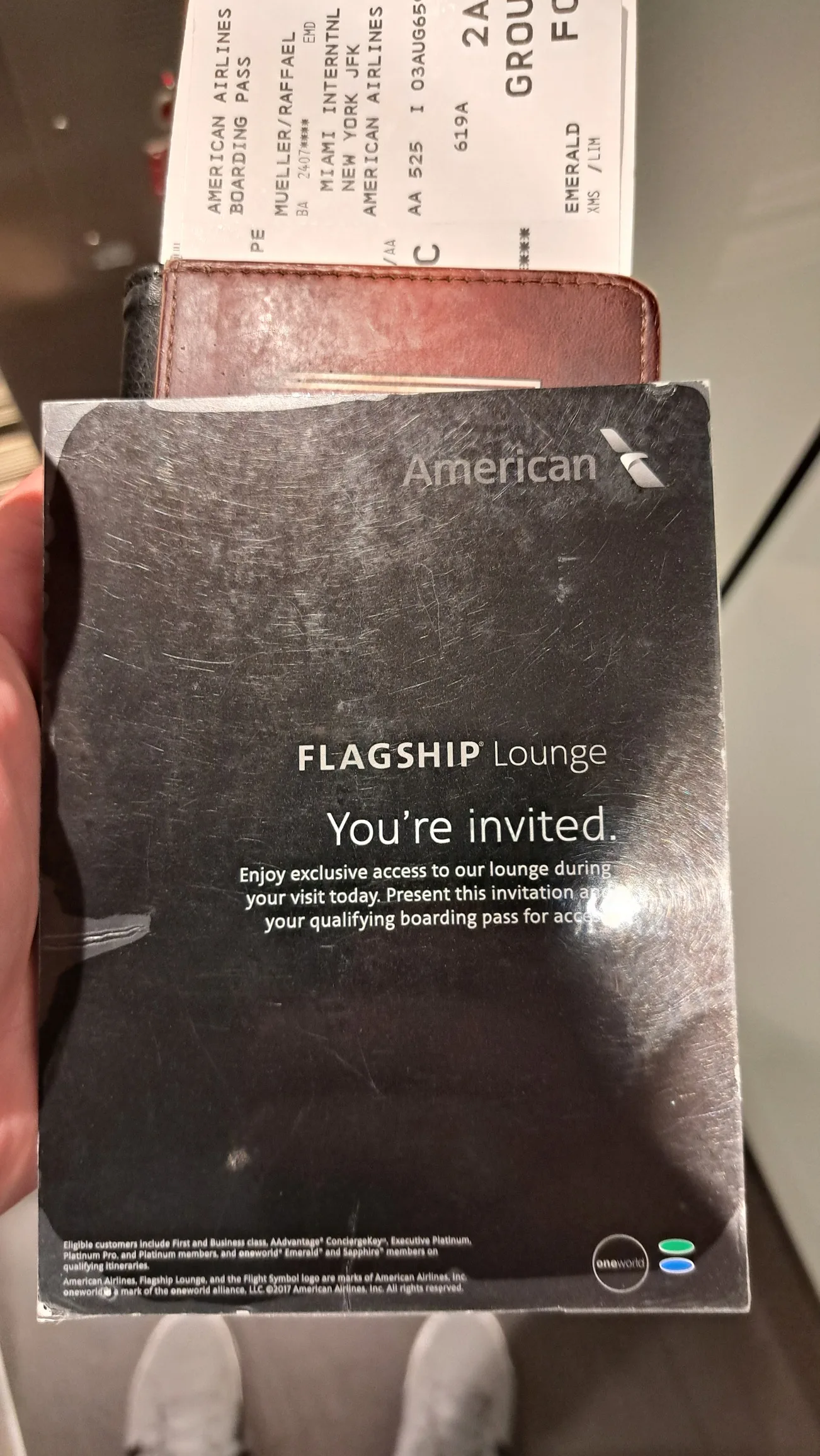 Einladung zur American Airlines Flagship Lounge