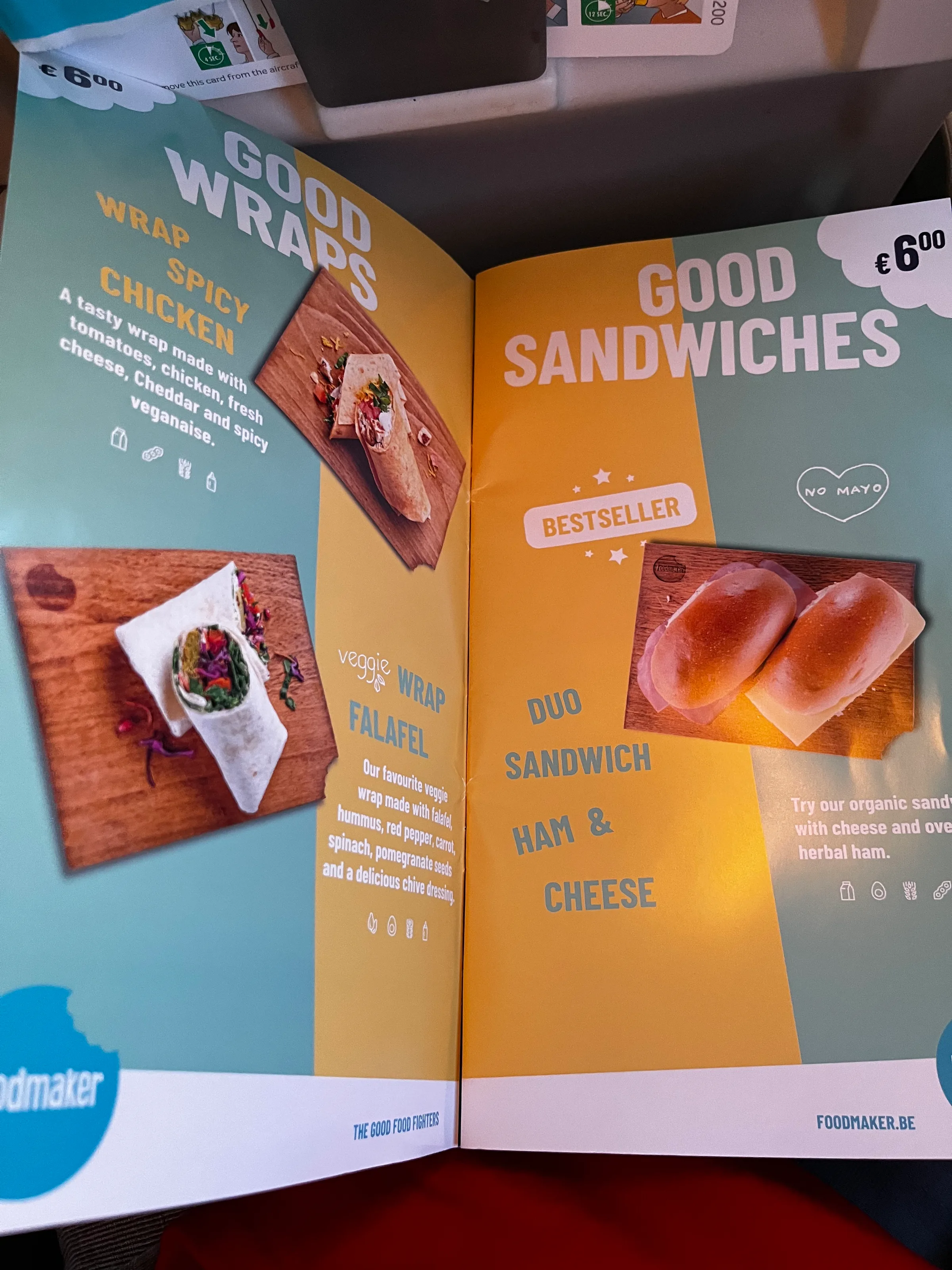 Auswahl an Sandwiches und Wraps