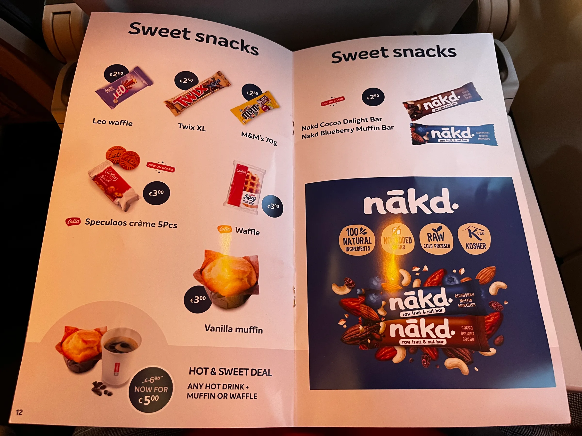 Frühstückstablett in der Brussels Airlines Business Class