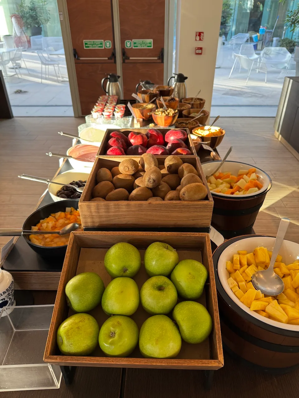 Warme Speisen am Buffet