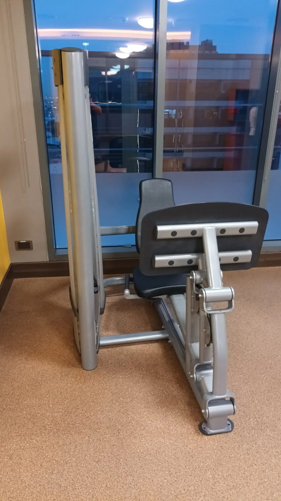 Fitnessgeräte im Flughafen-Hotel
