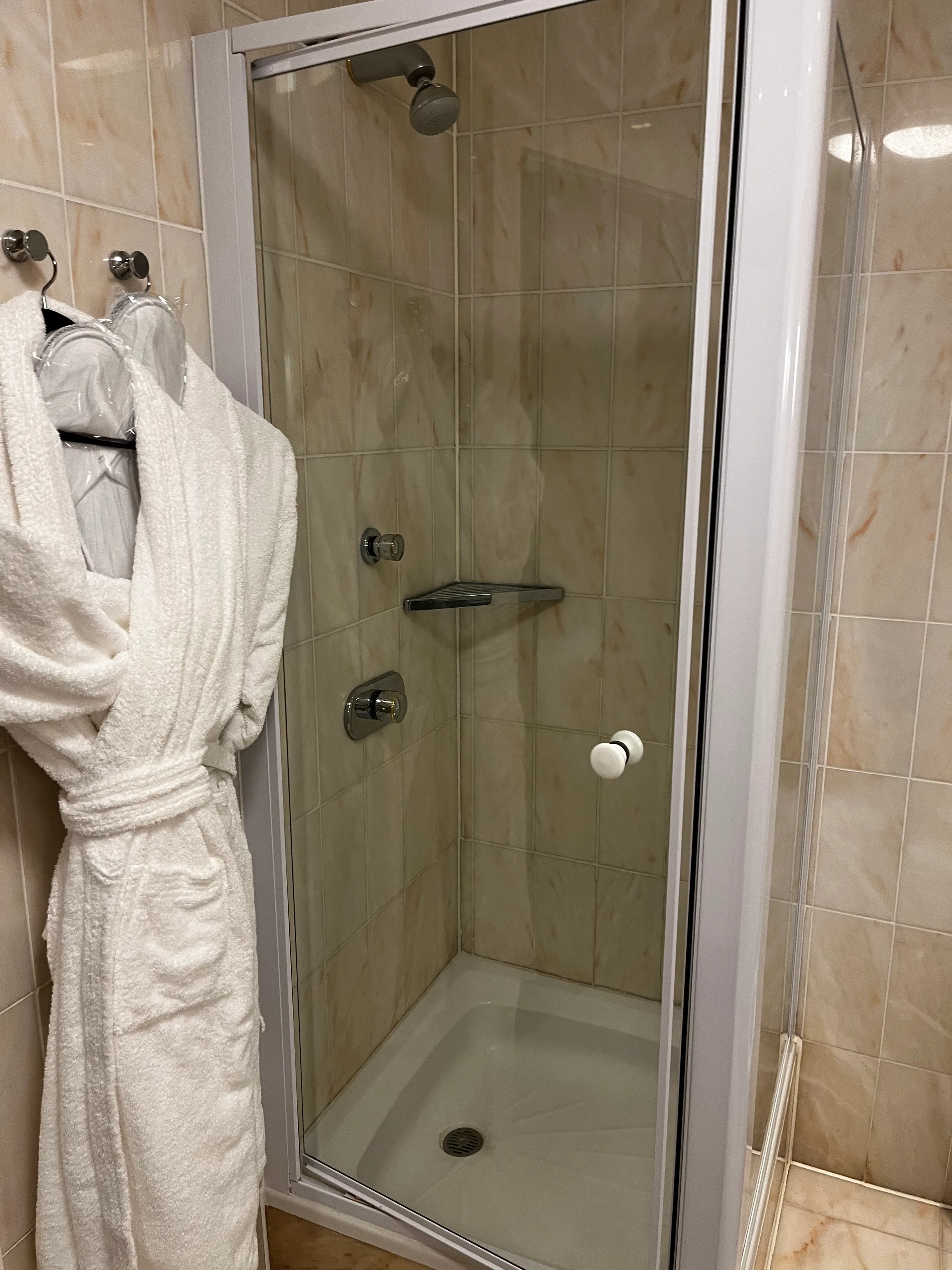 Duschabtrennung mit Glaswand im Badezimmer