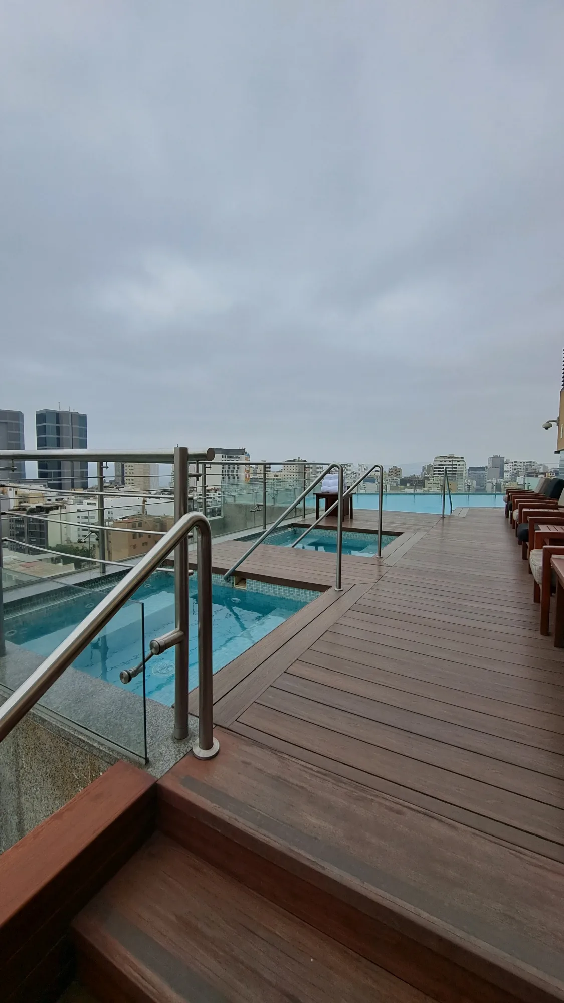 Rooftop-Pool mit Stadtblick