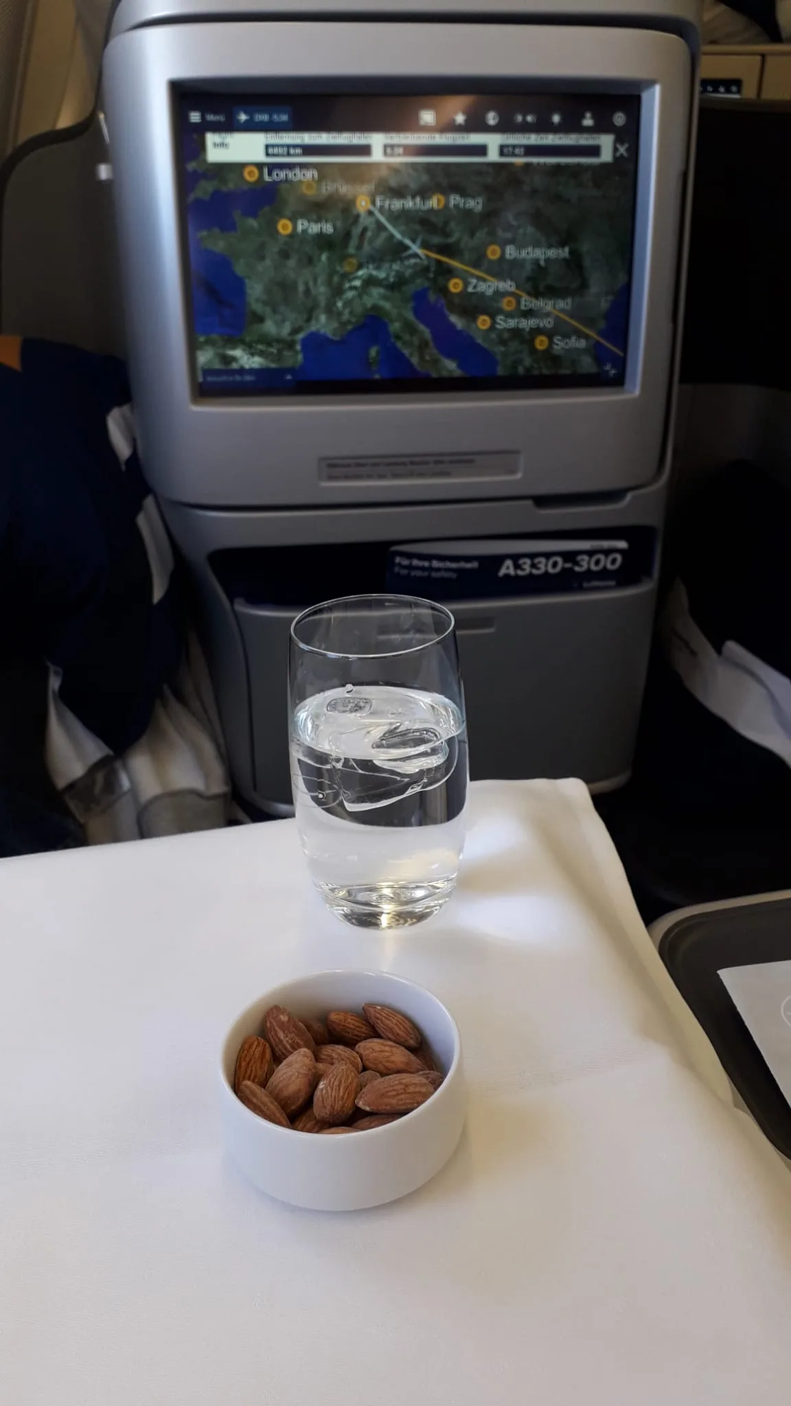Lufthansa Business Class Zürich-Frankfurt-Dubai
