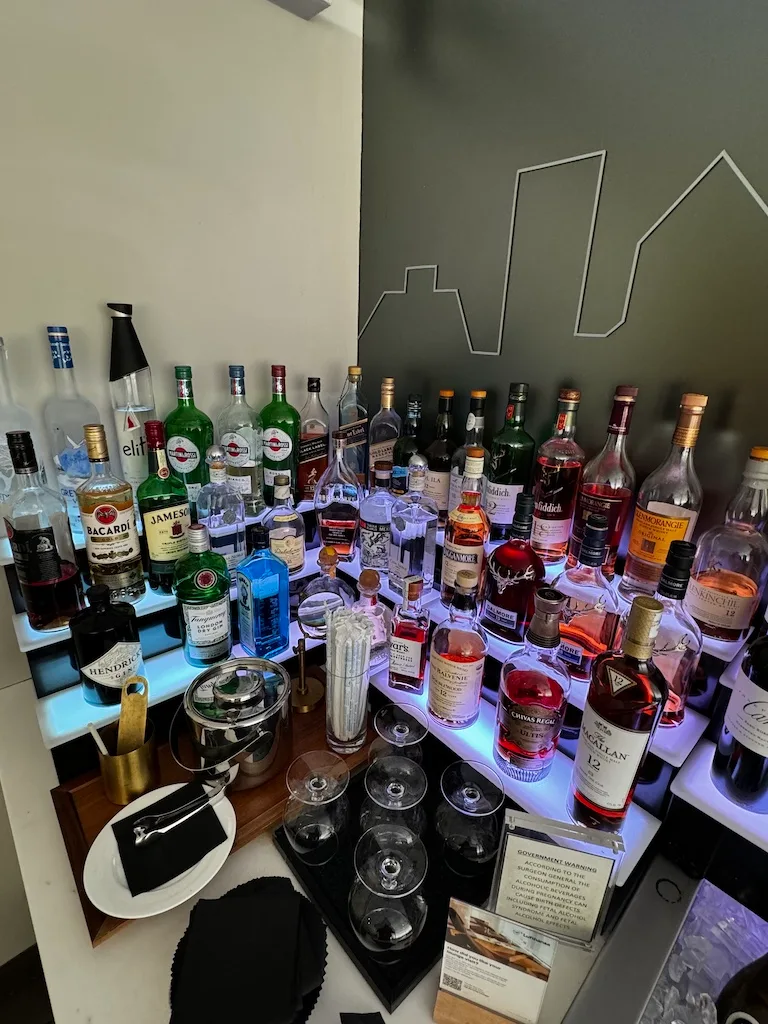 Bestellmenü für Made-to-Order-Gerichte im Lounge