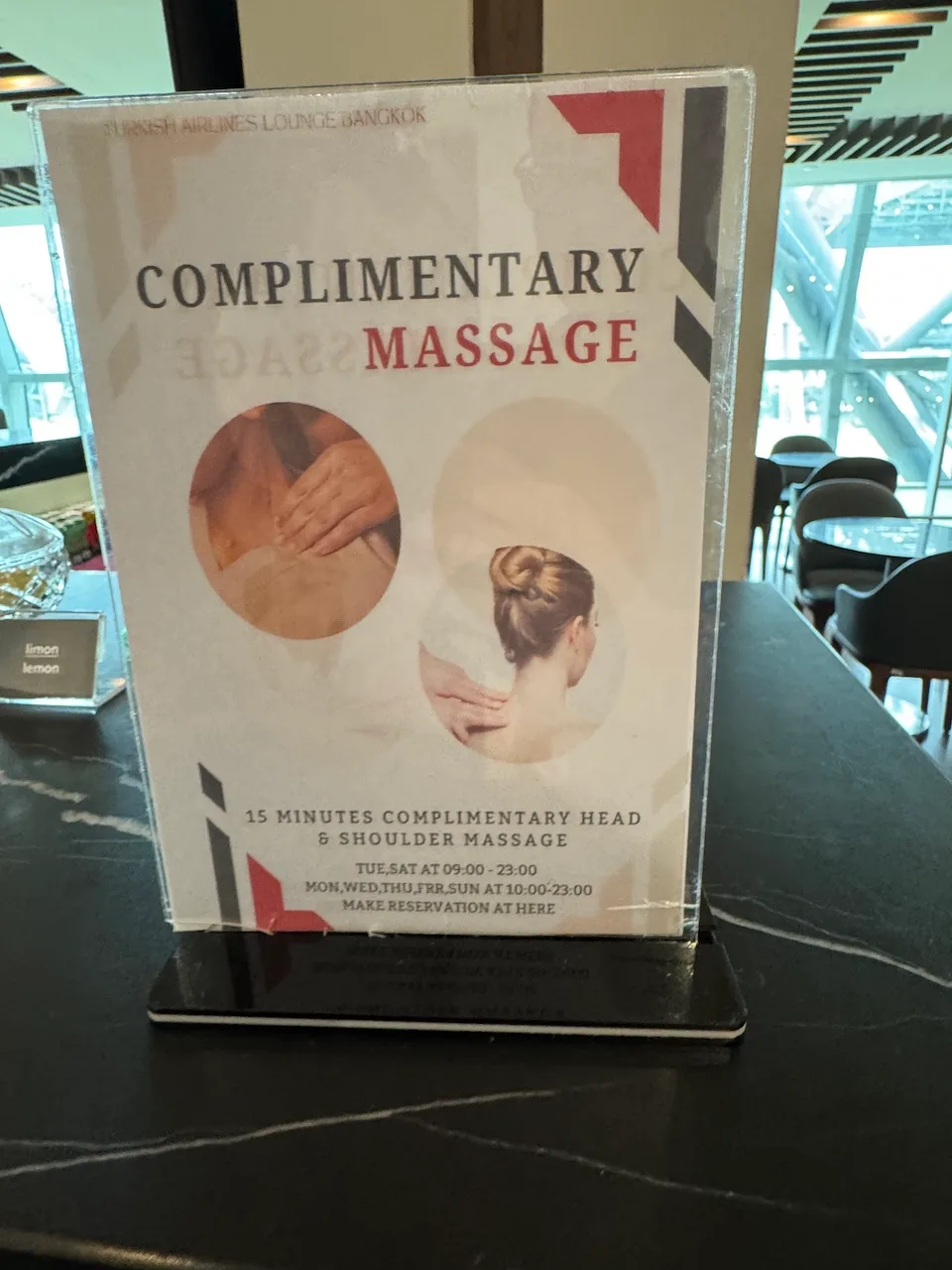 Gutschein für kostenlosen Kopf- und Schulter-Massage