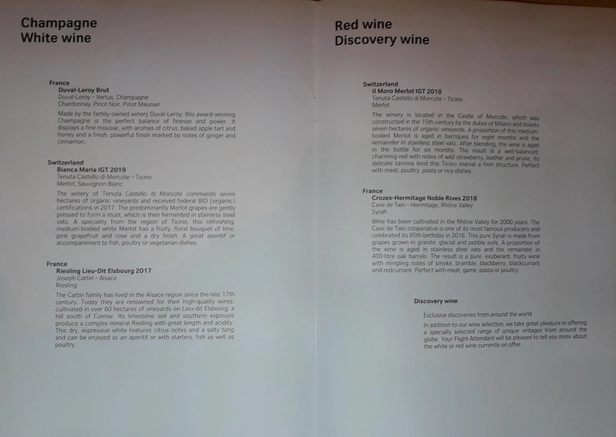 Weinbegleitung: Champagner und Rotweine